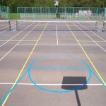 Coloured Macadam Tennis Courts in Mount Pleasant 8