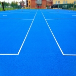 Coloured Macadam Tennis Courts in Little London 7