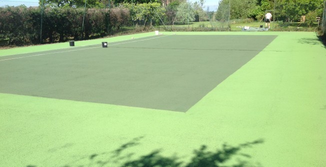 Colour Spraying Macadam Pitches in Woodside