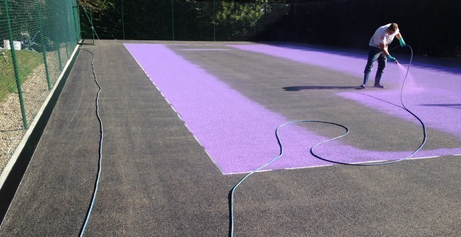 Macadam Court Spraying
